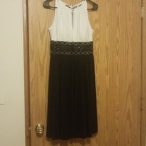 Black and white dress